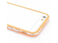 BUMPER LUXE transparent orange pour iPhone 6 ( 4.7 )