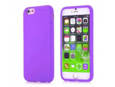 Coque mauve souple en silicone pour iPhone 6 ( 4.7 )