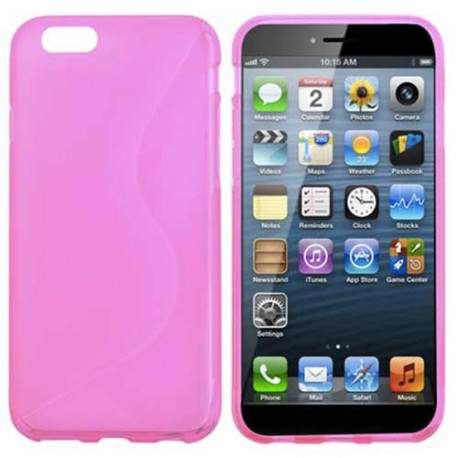 Coque souple S-LINE rose pour iPhone 6 ( 4.7 )