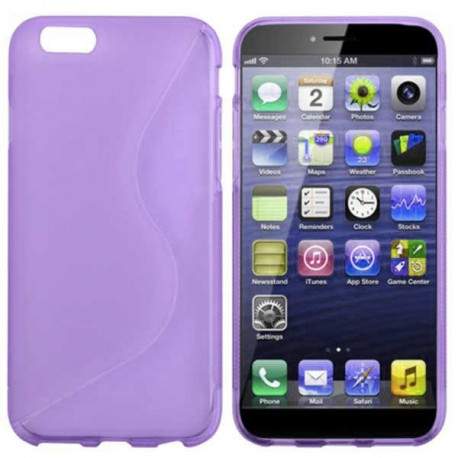 Coque souple S-LINE mauve pour iPhone 6 ( 4.7 )