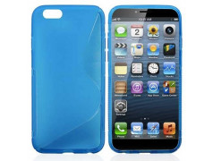 Coque souple S-LINE bleue pour iPhone 6 ( 4.7 )