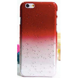 Coque CRYSTAL WATER rouge transparente pour iPhone 6 ( 4.7 )