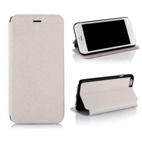 Etui simili cuir a Rabat blanc pour iPhone 6 ( 4.7 )