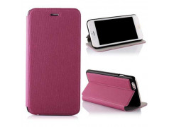 Etui simili cuir a Rabat rose pour iPhone 6 ( 4.7 )