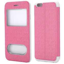 Etui FENETRE FOLIO rose pour iPhone 6 ( 4.7 )