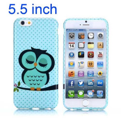 Coque souple HIBOU 2 pour iPhone 6 + ( 5.5 )