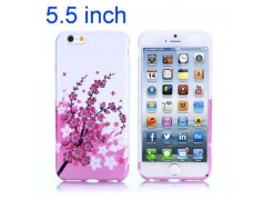 Coque souple FLEURS roses pour iPhone 6 + ( 5.5 )