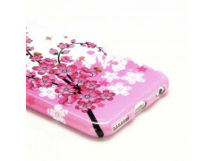 Coque souple FLEURS roses pour iPhone 6 + ( 5.5 )