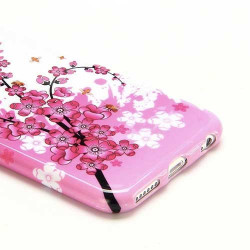 Coque souple FLEURS roses pour iPhone 6 + ( 5.5 )