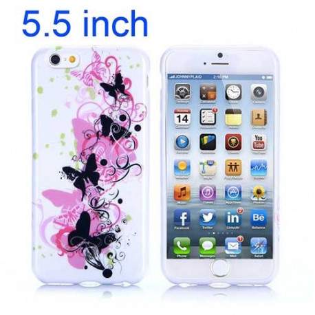 Coque souple PAPILLONS 2 pour iPhone 6 + ( 5.5 )