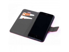 Etui cuir portefeuille LUX noir pour iPhone 6 plus ( 5.5 )