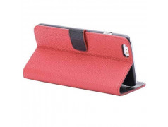 Etui cuir rouge portefeuille pour iPhone 6 plus ( 5.5 )