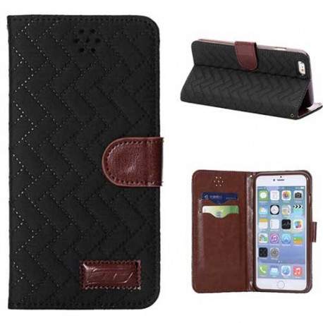 Etui cuir portefeuille DELUXE pour iPhone 6 plus ( 5.5 )