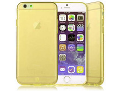 Coque CRYSTAL semi rigide jaune pour iPhone 6 plus ( 5.5 )
