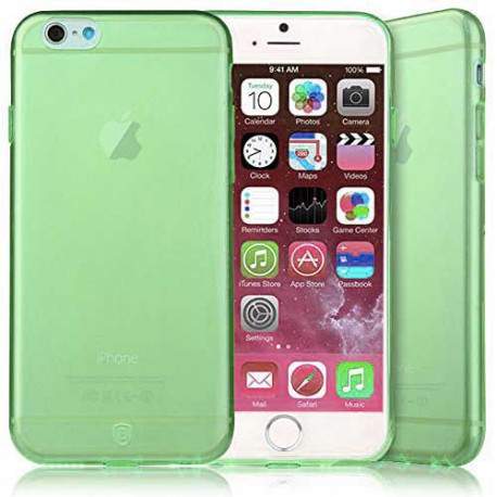 Coque CRYSTAL semi rigide verte pour iPhone 6 plus ( 5.5 )