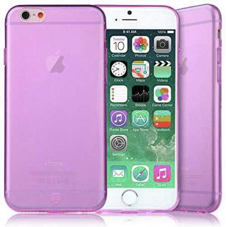 Coque CRYSTAL semi rigide mauve pour iPhone 6 plus ( 5.5 )