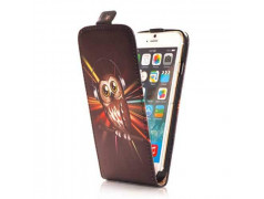 Etui cuir CHOUETTE MUSIC pour iPhone 6 ( 4.7 )