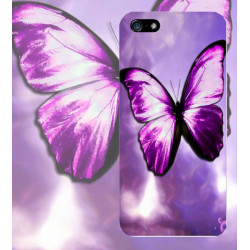 Coque Papillon Mauve pour iPhone 6 (4.7)