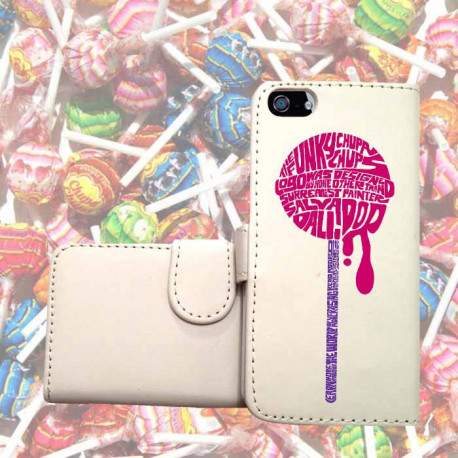 ETUI CUIR PORTEFEUILLE CHUPA CHUPS POUR IPHONE 6 (4.7)