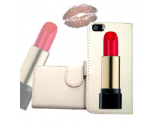 ETUI CUIR PORTEFEUILLE LIPSTICK POUR IPHONE 6 (4.7)