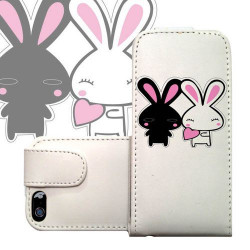 ETUI CUIR LAPINS POUR IPHONE 6 (4.7)