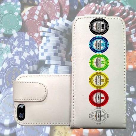 ETUI CUIR POKER POUR IPHONE 6 (4.7)