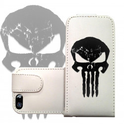 ETUI CUIR BLACK SKULL POUR IPHONE 6 (4.7)