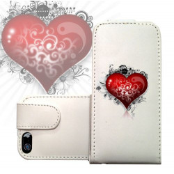 ETUI CUIR COEUR 2 POUR IPHONE 6 (4.7)