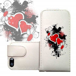 ETUI CUIR COEUR 2 POUR IPHONE 6 (4.7)