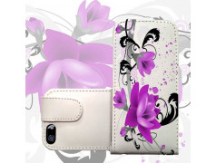 ETUI CUIR FLEURS POUR IPHONE 6 (4.7)