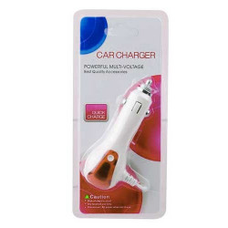 Chargeur DELUXE rose 12 volts allume cigare pour Iphone 5, 5S, 5C, 6, 6+,  iPod touch 5, Ipad 4 et iPad mini + USB 1A