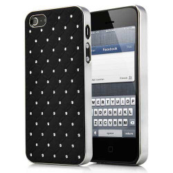 Coque rigide BLING noire pour iPhone 6 ( 4.7 )