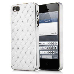 Coque rigide BLING blanche pour iPhone 6 ( 4.7 )