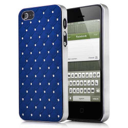 Coque rigide BLING bleue pour iPhone 6 ( 4.7 )