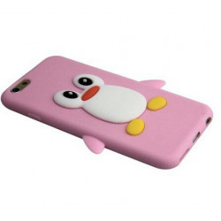 Coque PINGOUIN rose pour iPhone 6 et iPhone 6S