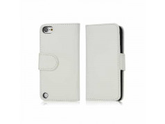 PORTEFEUILLE en cuir blanc pour IPOD TOUCH 5