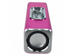 Haut parleurs station d'accueil rose pour iphone, ipod et pour autres telephones 