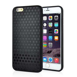 Coque souple CROIX noire pour iPhone 6 ( 4.7 )