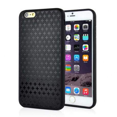 Coque souple CROIX noire pour iPhone 6 ( 4.7 )