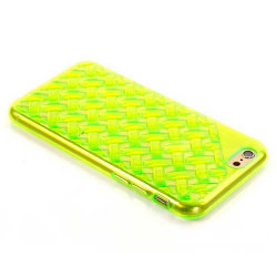 Coque souple NID D'ABEILLES verte pour iPhone 6 ( 4.7 )