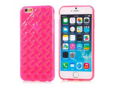 Coque souple NID D'ABEILLES rose pour iPhone 6 ( 4.7 )