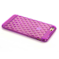 Coque souple DIAMOND mauve pour iPhone 6 ( 4.7 )