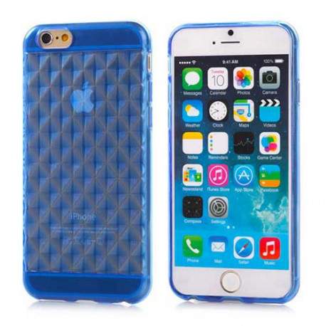 Coque souple DIAMOND bleue pour iPhone 6 ( 4.7 )