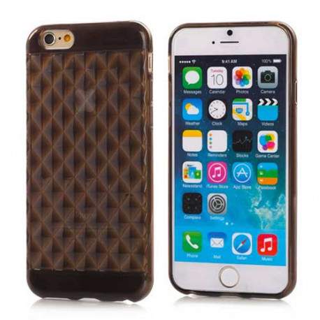 Coque souple DIAMOND noire pour iPhone 6 ( 4.7 )