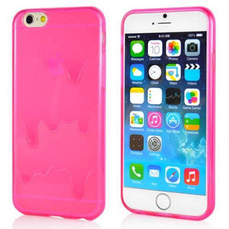 Coque souple ICE CREAM rose pour iPhone 6 et iPhone 6S