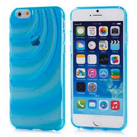 Coque souple WAVE bleue pour iPhone 6 ( 4.7 )