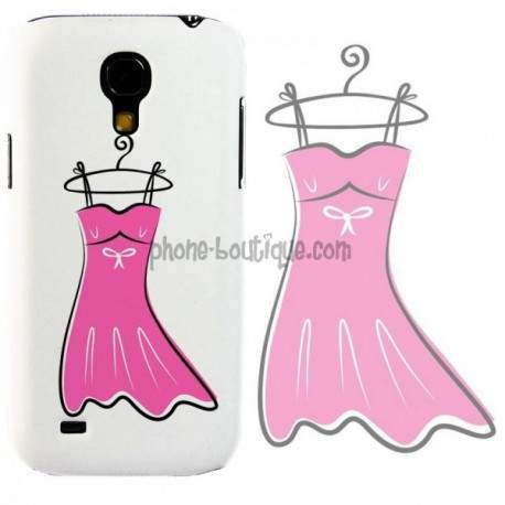 Coque PETITE ROBE ROSE pour Samsung Galaxy S5 mini GT-I9195X