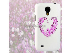 Coque COEUR FLEURI pour Samsung Galaxy S5 mini GT-I9195X