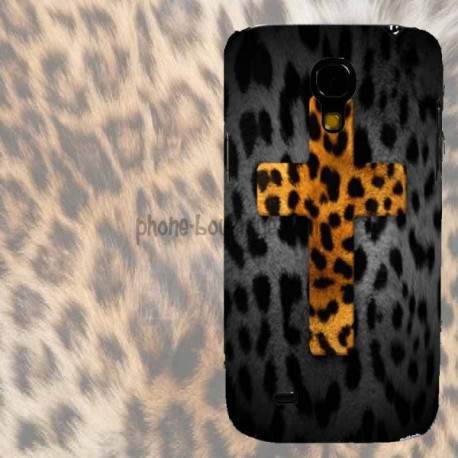 Coque CROIX LEOPARD 1 pour Samsung Galaxy S5 mini GT-I9195X