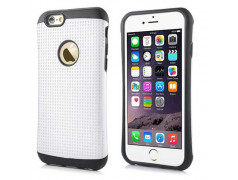 Coque semi rigide SUPERPROTECT blanche et noire pour iPhone 6 ( 4.7 )